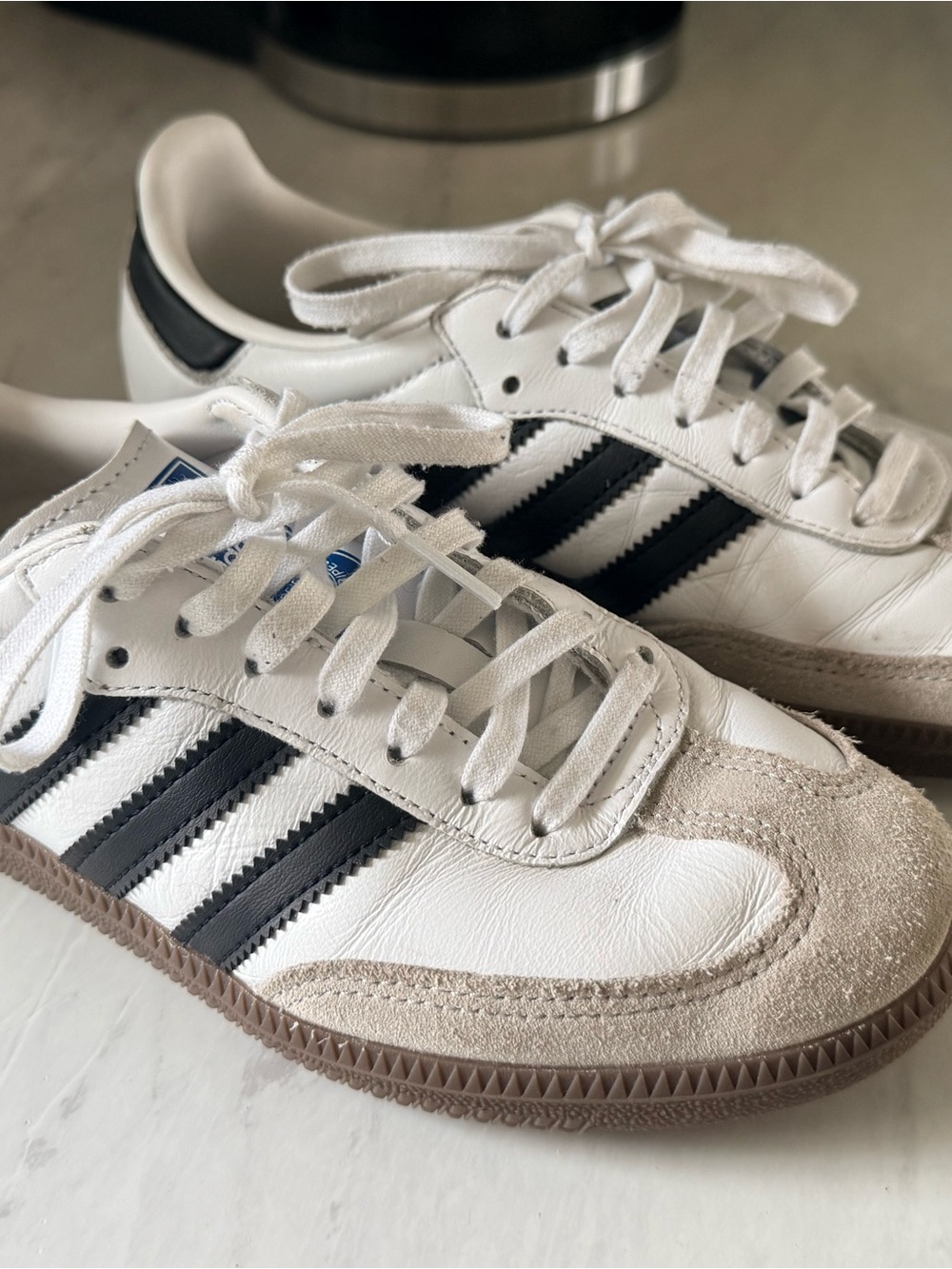 Adidas Samba White and Black